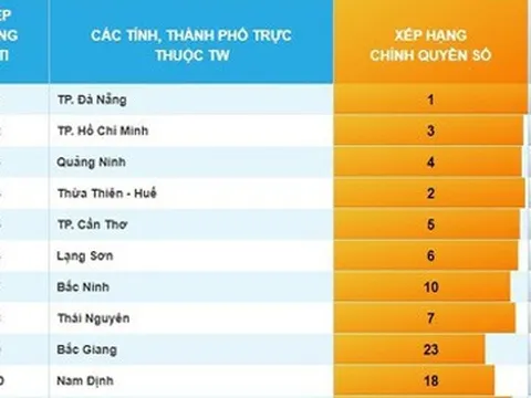 Những địa phương/bộ, ngành nào dẫn đầu chuyển đổi số?