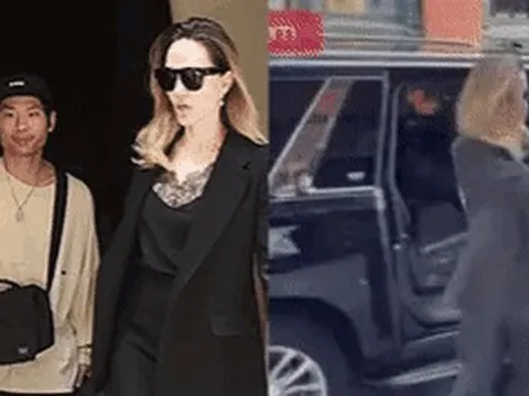 Phản ứng gây chú ý của Pax Thiên khi suýt đập mặt vào cửa xe trong lúc đi cùng mẹ Angelina Jolie