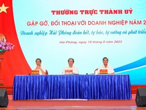 Thường trực Thành ủy Hải Phòng đối thoại với hơn 600 doanh nghiệp