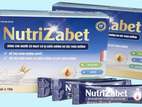 Thực phẩm Nutrizabet tiếp tục bị Bộ Y tế “tuýt còi”