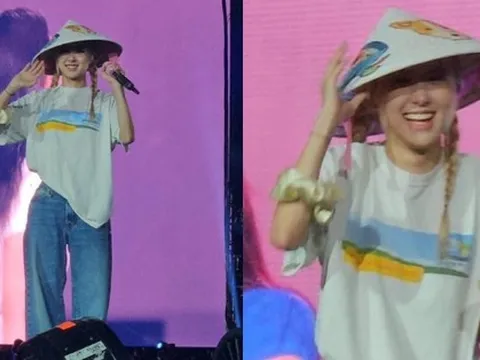 'Con dâu Việt Nam' Rosé đội nón lá ở concert Mỹ, BLINK Việt nức lòng chia sẻ rần rần