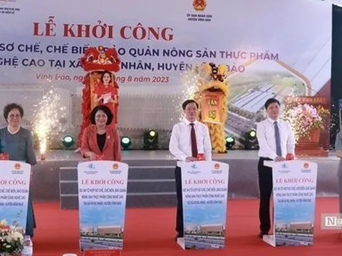 Hải Phòng: Khởi công dự án sơ chế nông sản công nghệ cao 24.000 tấn/năm