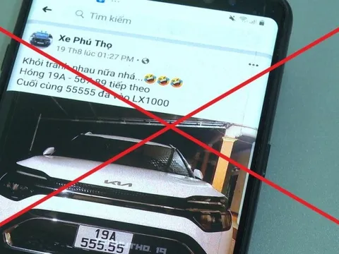 Phú Thọ: Xử lý người đăng tin sai sự thật về biển ô tô ngũ quý đấu giá