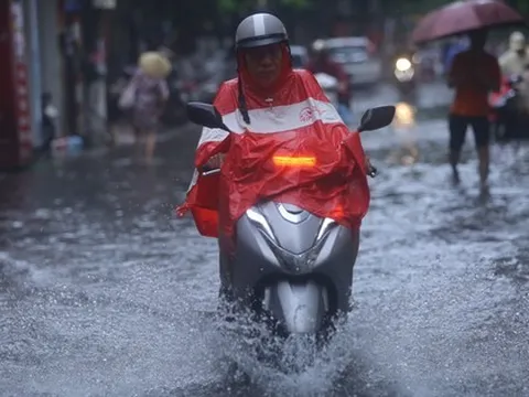 Từ chiều tối nay, miền Bắc đón mưa rất lớn