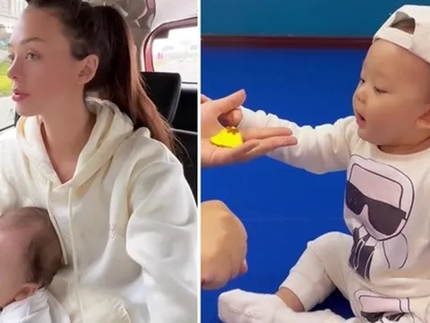 Vợ Tây Bùi Tiến Dũng thốt lên điều này khi theo con trai 9 tháng tuổi đến lớp