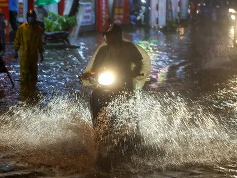 Đêm nay và ngày mai, nhiều khu vực có mưa to đến rất to
