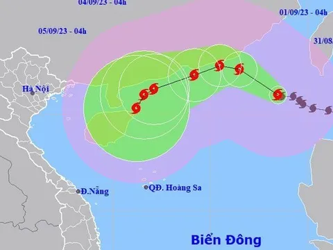 Siêu bão Sao La hướng về đảo Hải Nam