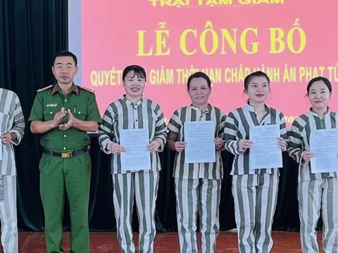 Nghệ An: Hơn 1.100 phạm nhân được giảm án dịp Quốc khánh 2/9