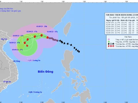 Bão số 3 mạnh cấp 15, giật trên cấp 17
