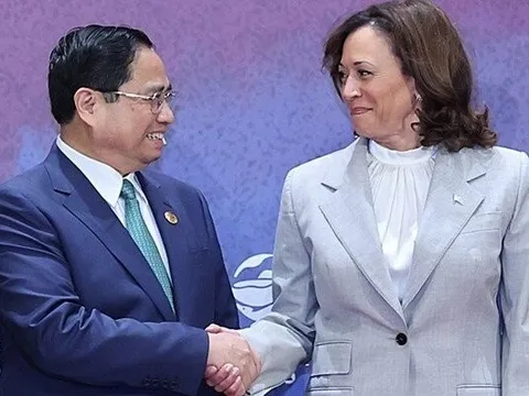 Thủ tướng Chính phủ Phạm Minh Chính gặp Phó Tổng thống Hoa Kỳ Kamala Harris