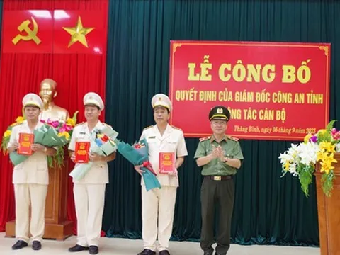 Hàng loạt quyết định quan trọng của Giám đốc Công an tỉnh Quảng Nam