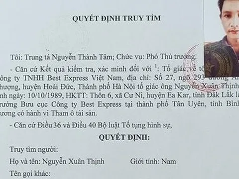 Truy tìm Trưởng Bưu cục ở Bình Dương ôm tiền bỏ trốn