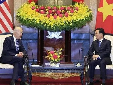 Chủ tịch nước Võ Văn Thưởng tiếp Tổng thống Hoa Kỳ Joe Biden