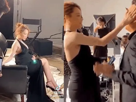 Nhã Phương khoe cận sắc vóc trong tháng cuối thai kỳ, Trường Giang có hành động cưng vợ số 1