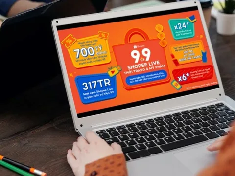 Shopee 9.9 siêu sale đón đầu xu hướng bán hàng thông qua livestream