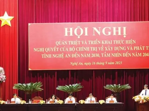 Triển khai thực hiện Nghị quyết của Bộ Chính trị về phát triển Nghệ An