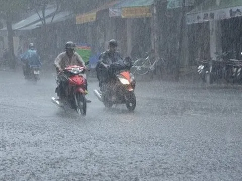 Nhiều khu vực sắp có mưa to
