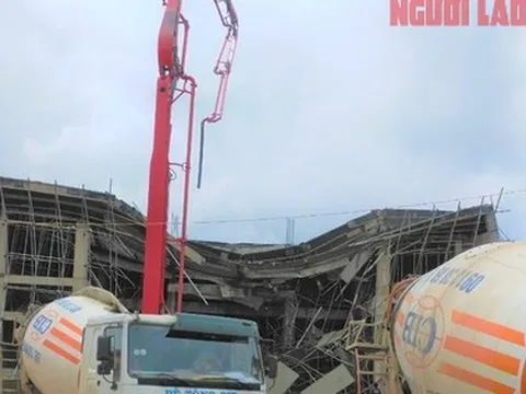 Hé lộ nguyên nhân công trình Trung tâm văn hóa 50 tỉ đồng bị sập giàn giáo