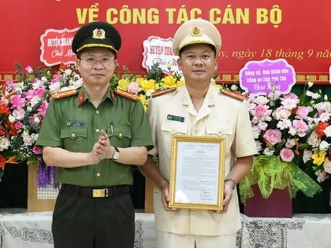 Điều động, bổ nhiệm cán bộ chủ chốt Công an 3 tỉnh