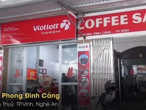 Ông chủ vé số kết hợp bán cà phê để hút khách ở Nghệ An