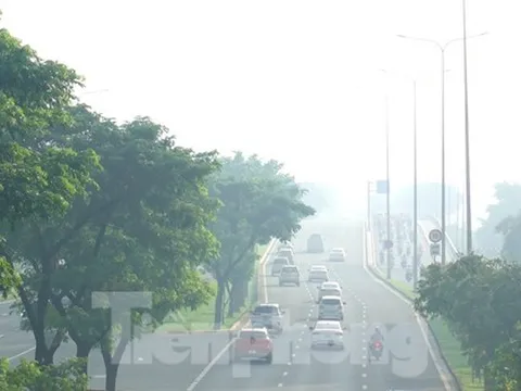 Hình ảnh sương mù bảo phủ TPHCM sáng nay