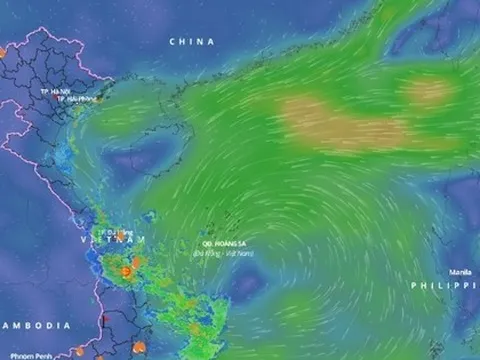 Xuất hiện vùng áp thấp trên Biển Đông