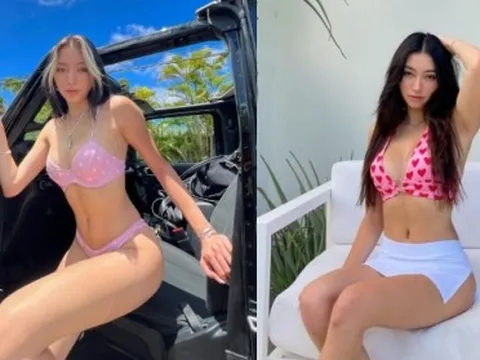 Ngắm loạt ảnh bikini cực cháy của con gái danh ca Thanh Hà: Body đồng hồ cát bốc lửa!
