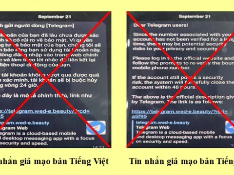 Hà Nội: Cảnh báo xâm nhập tài khoản Telegram để chiếm đoạt tài sản