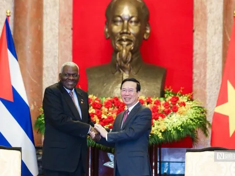 Chủ tịch Quốc hội Cuba hội kiến Chủ tịch nước Võ Văn Thưởng