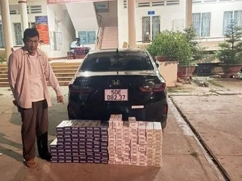 Bắt đối tượng vận chuyển gần 1.500 bao thuốc lá lậu lúc rạng sáng