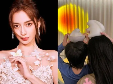 Đăng ảnh chụp cùng quý tử, Angelababy để lộ chi tiết đặc biệt
