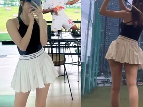 Thiều Bảo Trâm mặc váy siêu ngắn đi đánh golf, body thế nào mà khiến dân tình xôn xao?