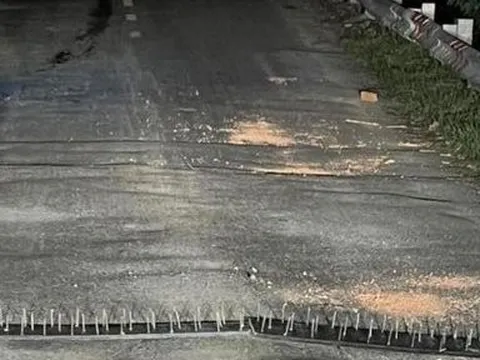 Long An: Xác minh thông tin cướp đặt bàn chông đinh bẫy xe trên đường