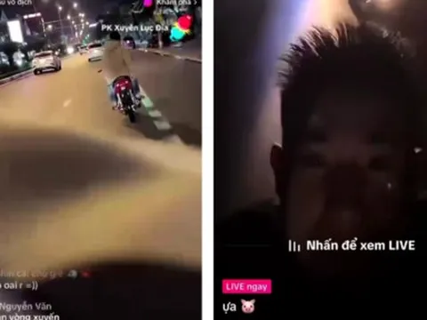 Triệu tập nhóm chạy xe lạng lách, đánh võng phát trực tiếp trên Tiktok