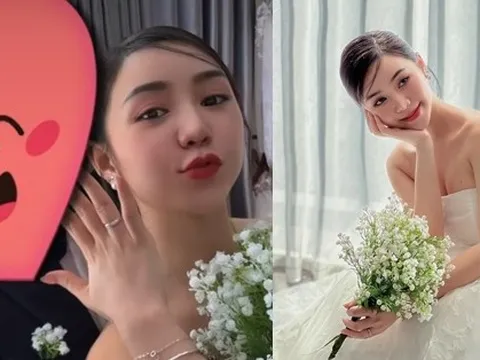 Quỳnh Kool đăng ảnh cưới nhưng giấu mặt chú rể