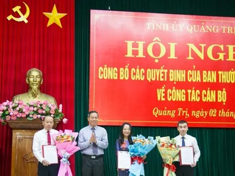 Công bố quyết định của Ban Thường vụ Tỉnh ủy Quảng Trị về công tác cán bộ