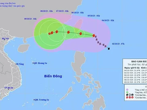 Khi nào bão Koinu đổ bộ Biển Đông?