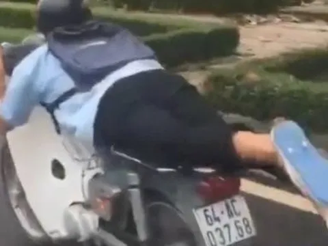 Xử lý nam sinh “biểu diễn” lái xe trước trụ sở UBND tỉnh Vĩnh Long