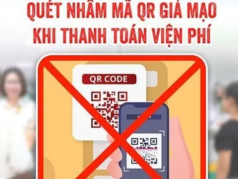 Bệnh viện Nhi Trung ương cảnh báo mã QR giả mạo tại quầy thanh toán