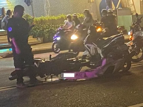 Tạm giữ phương tiện nghi gây va chạm hàng loạt xe máy ở Vũng Tàu