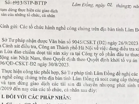Sở Tư pháp tỉnh Lâm Đồng nói gì về thông tin ca sĩ Khánh Phương nói trong cuộc livestream?