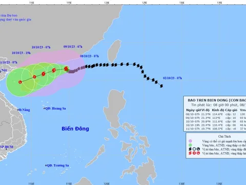 Bão số 4 di chuyển chậm và sẽ suy yếu dần