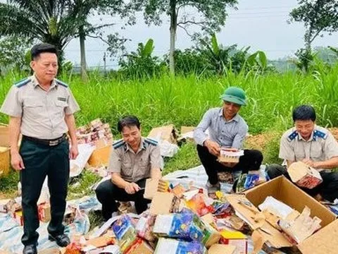 Hà Tĩnh: Tiêu hủy hơn 1 tấn pháo nổ