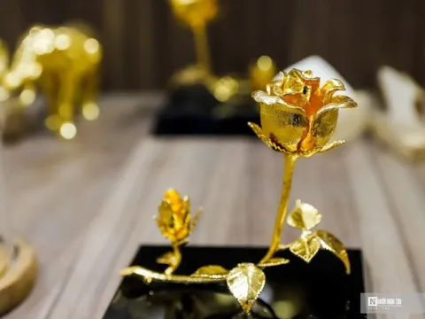 Hoa mạ vàng tiền triệu hút khách dịp 20/10