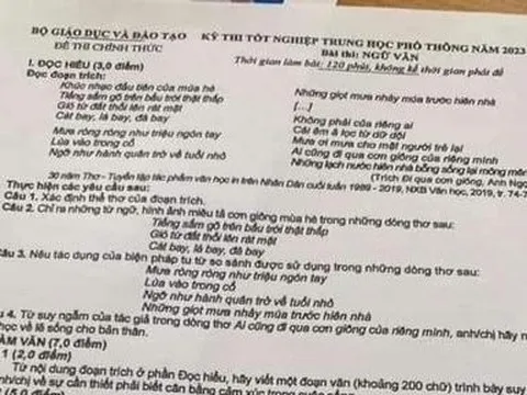 Khởi tố 3 đối tượng làm lộ bí mật Nhà nước trong kỳ thi tốt nghiệp THPT 2023