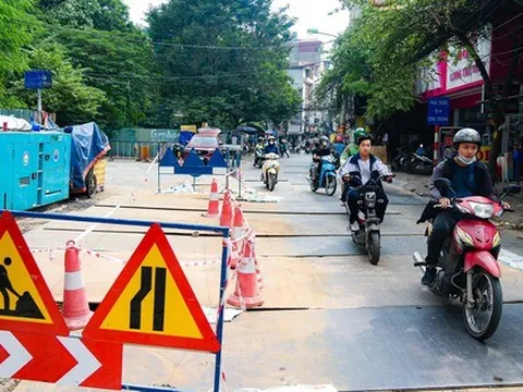 Đường Lương Thế Vinh tiếp tục xuất hiện nhiều lô cốt