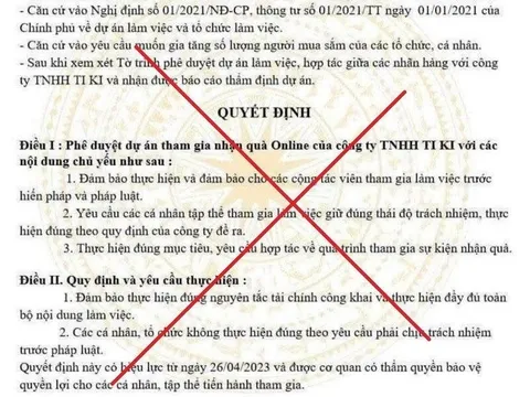 Bộ Công Thương cảnh báo về văn bản giả mạo