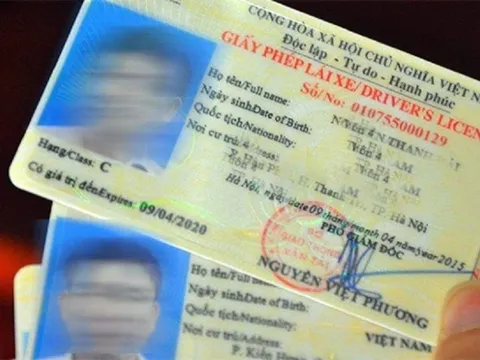 Sử dụng giấy phép lái xe bị mờ ảnh có bị phạt?