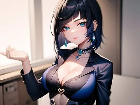 "Bỏng mắt" trước hình ảnh do AI vẽ nữ nhân vật Yelan game Genshin Impact