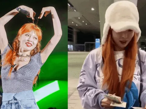 Đáng yêu như HyunA: Đi diễn ở TP.HCM về “lì xì" tiền Việt cho fan Hàn